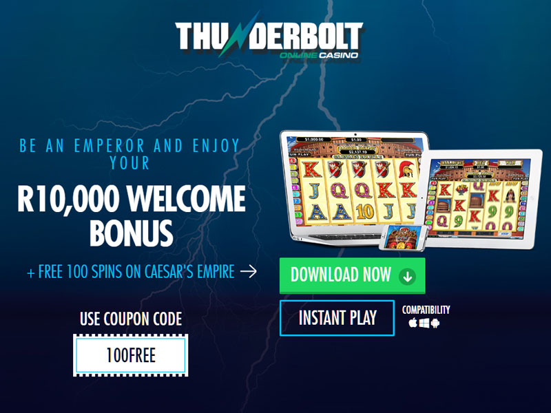 Thunderbolt casino homepage